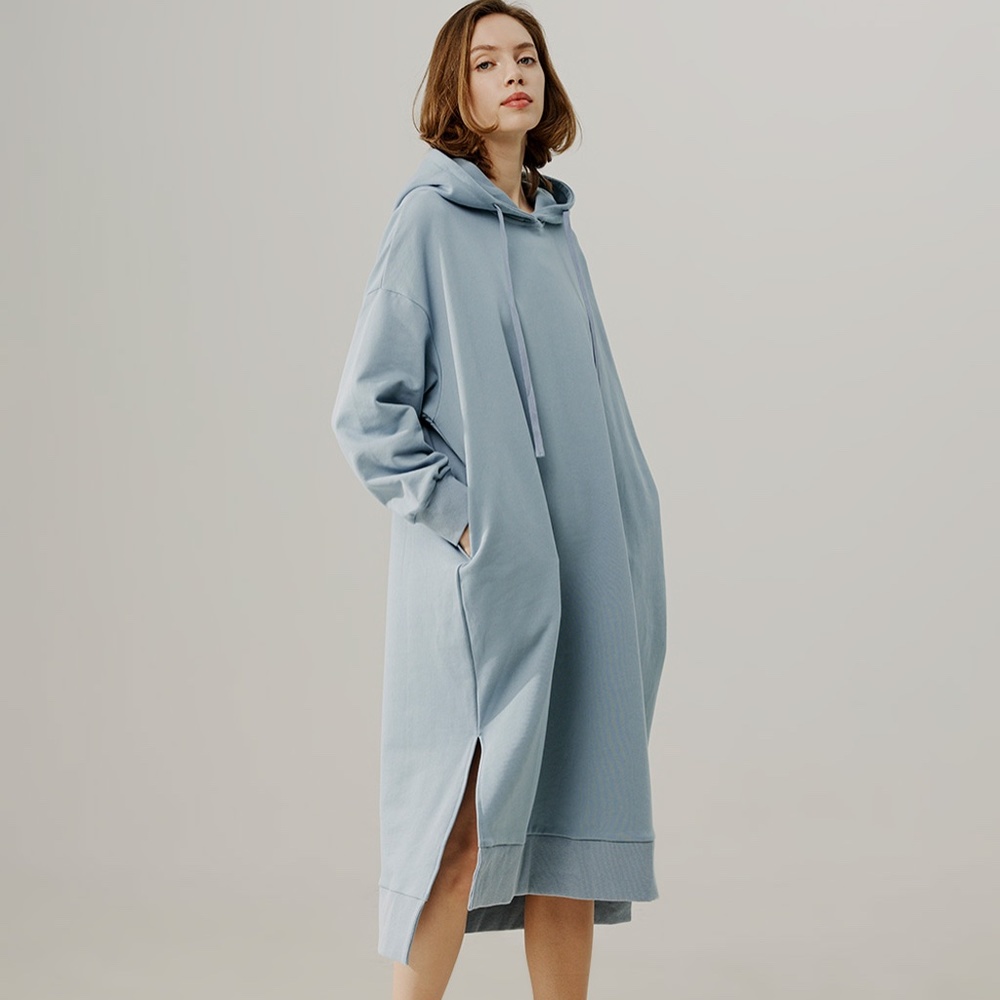 NAP Pullover Hoodie Dress in Lavendar